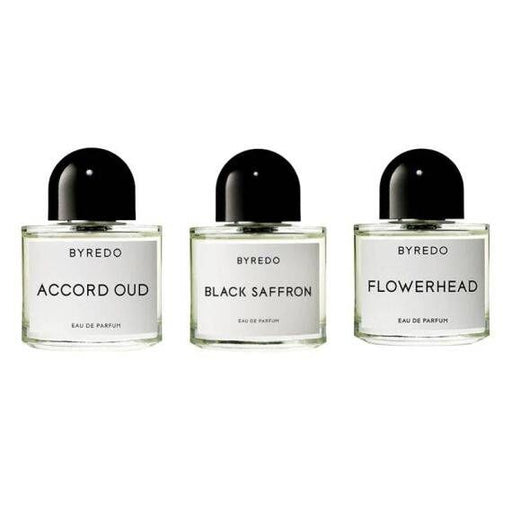 Product image of byredo edp unisex black saffron accord oud flower head 3 x 100 ml gift set perfume