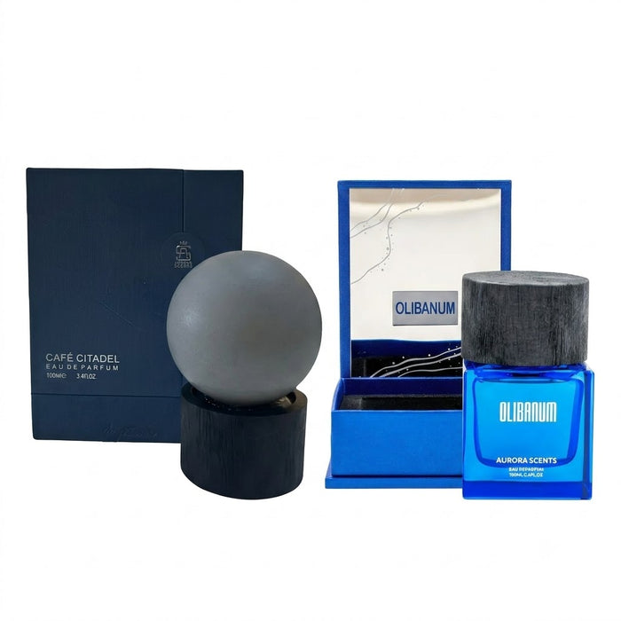 Aurora Caffe Citadel 100 ml EDP Women + Scents Olibanum 100 ml EDP Men Bundle Offer