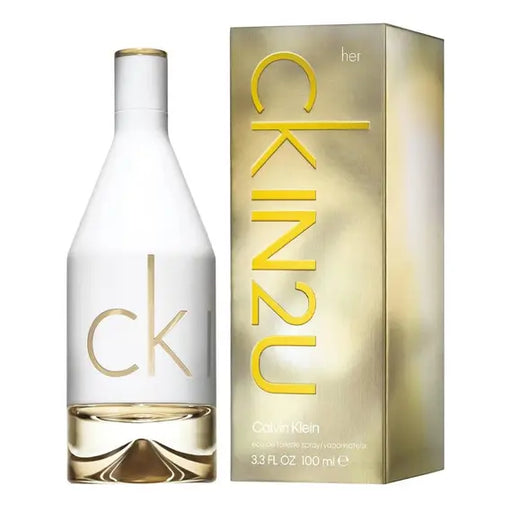 Image of Calvin Klein Ck in2u 100 ML EDT Women Perfume 1 - Luxury fragrance available on Fragrant Souq