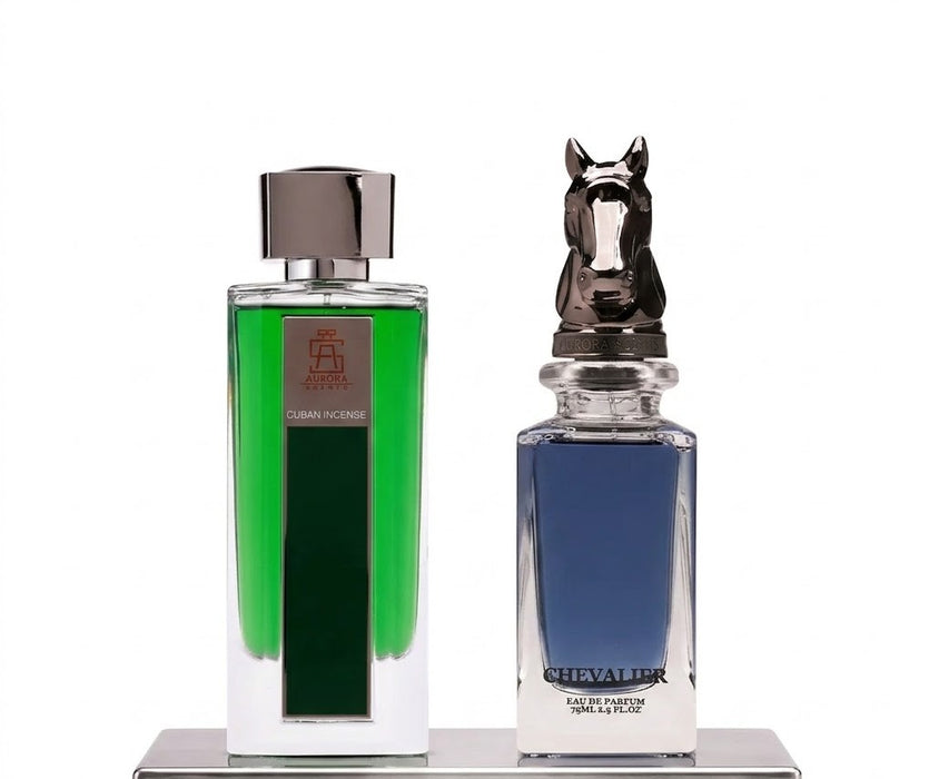 Aurora Equestrian Collection Chevalier 75 ml EDP Men + Cuban Incense 100 ml EDP Men Bundle Offer