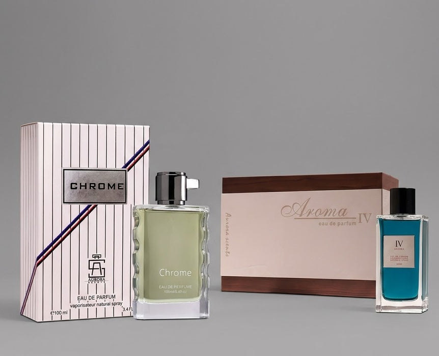 Aurora Chrome 100 ml EDP Men + Aroma IV 100 ml EDP Men Bundle Offer