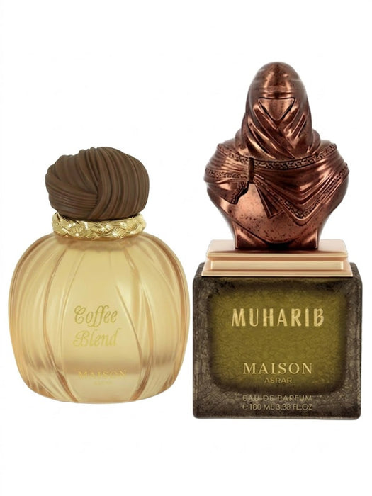 Maison Asrar Coffee Blend 100 ml EDP Unisex + Muharib 100 ml EDP Unisex Bundle Offer