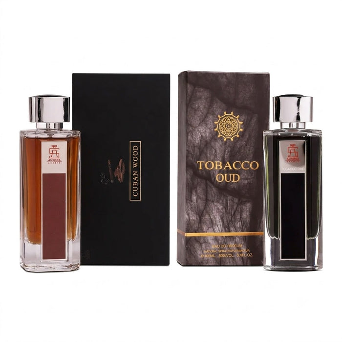 Aurora Cuban Wood 100 ml EDP Men + Tobacco Oud 100 ml EDP Men Bundle Offer