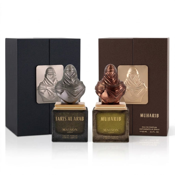 Maison Asrar Faris Al Arab 100 ml EDP Men + Muharib 100 ml EDP Unisex Bundle Offer