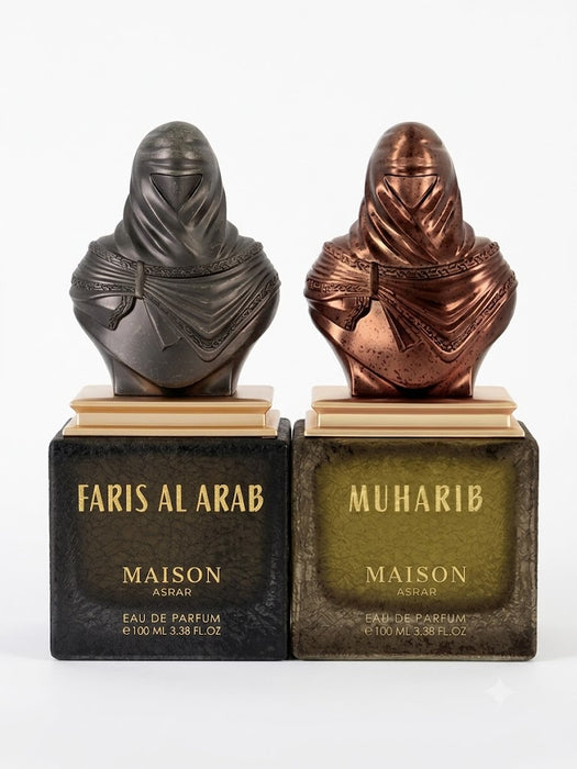 Maison Asrar Faris Al Arab 100 ml EDP Men + Muharib 100 ml EDP Unisex Bundle Offer