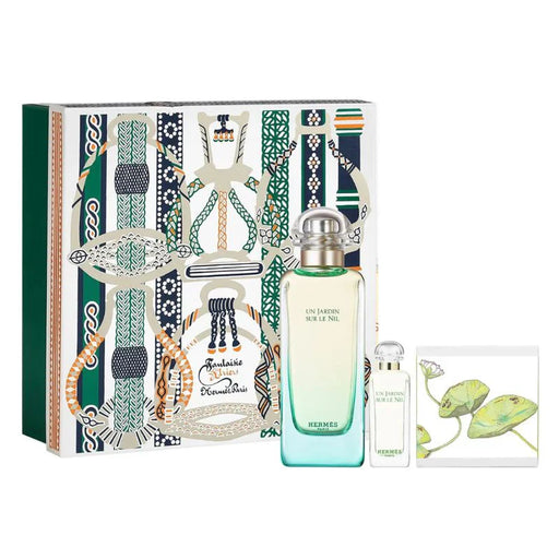Product image of Hermes Un Jardin Sur Le Nil For Unisex Set EDT 100ml Refillable + EDT 7.5ml + Perfume Soap 50g second image