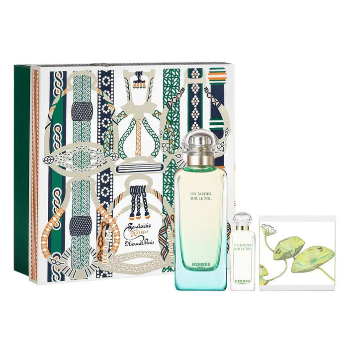 Product image of Hermes Un Jardin Sur Le Nil For Unisex Set EDT 100ml Refillable + EDT 7.5ml + Perfume Soap 50g second image
