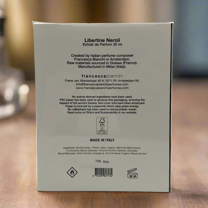 Francesca bianchi Libertine Neroli  30 ml Extrait De Parfum Unisex Perfume