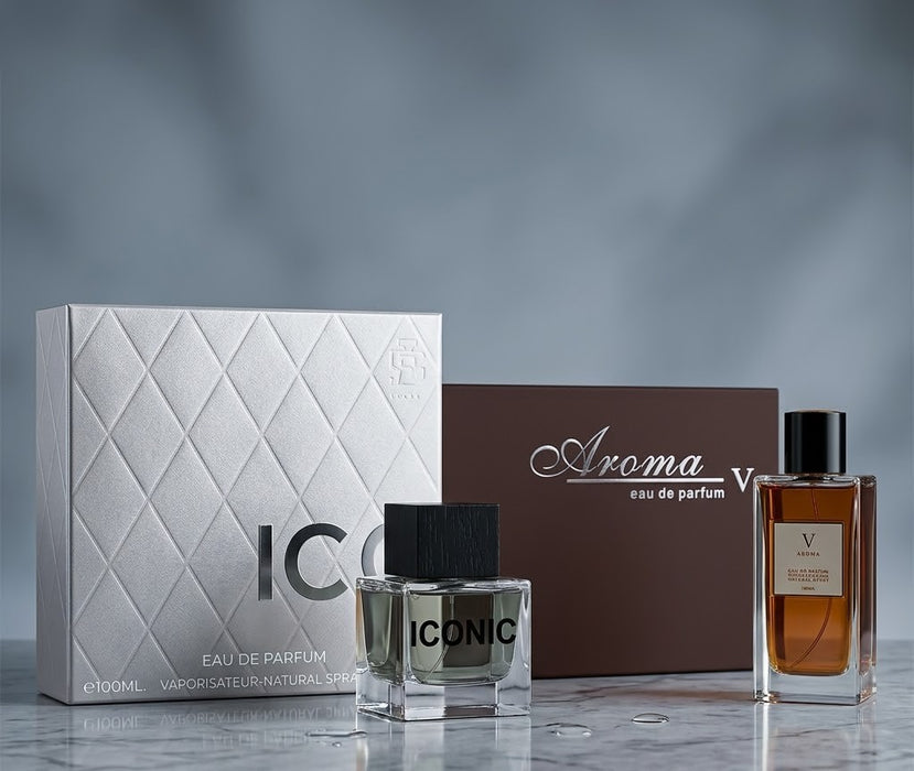 Aurora Iconic 100 ml EDP Men + Aroma V 100 ml EDP Men Bundle Offer