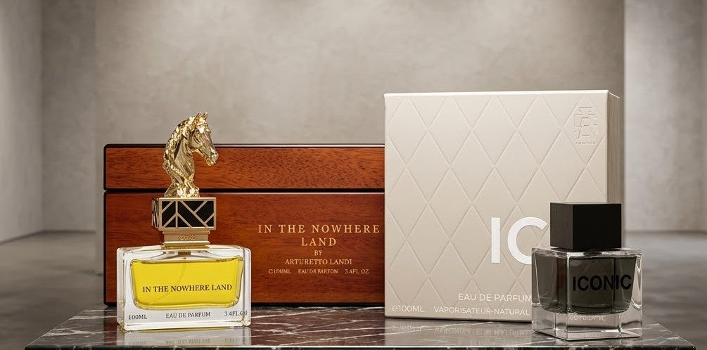Aurora Celestial Collection In The Nowhere Land 100 ml EDP Unisex + Iconic 100 ml EDP Men Bundle Offer
