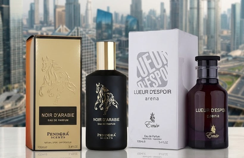 Paris Corner Noir D’Arabie 100 ml EDP Unisex + Lueur D’Espoir Arena 100 ml EDP Unisex Bundle Offer