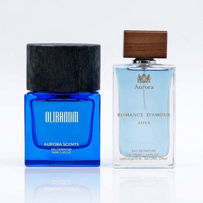 Aurora Scents Olibanum 100 ml EDP Men + Romance D’Amour AQVA 100 ml EDP Men Bundle Offer