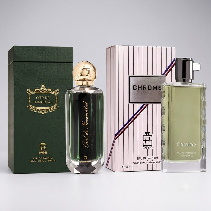 Aurora Oud De Immortal 100 ml EDP Men + Chrome 100 ml EDP Men Bundle Offer