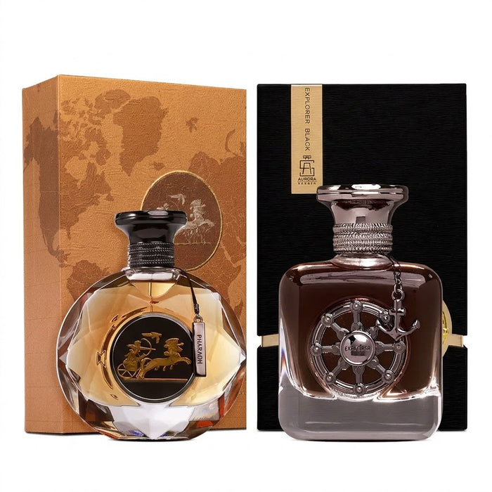 Aurora Pharaoh 100 ml EDP Men + Explorer Black 100 ml EDP Men Bundle Offer
