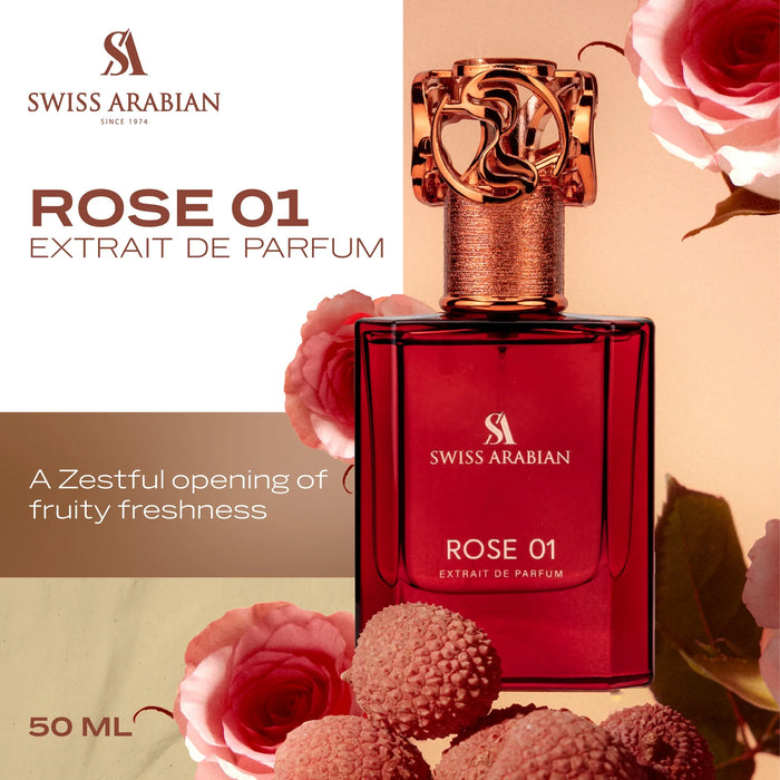 Product image of swiss arabian heritage collection rose 01 50 ml edp unisex perfume - Image 4