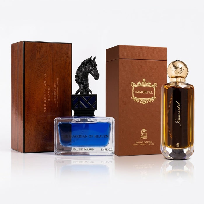 Aurora Celestial Collection | The Guardian of Heaven 100 ml EDP Men + Immortal 100 ml EDP Men Bundle Offer