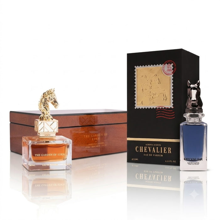 Aurora The Garden of Eden 100 ml EDP Men + Equestrian Collection Chevalier 75 ml EDP Men Bundle Offer