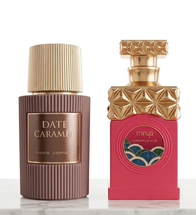 Paris Corner Date Caramel 100 ml EDP Unisex + Minya Caramel Dulce 100 ml EDP Women Bundle Offer