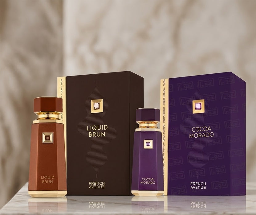 French Avenue Liquid Brun 100 ml EDP Men + Cocoa Morado 100 ml EDP Women Bundle Offer