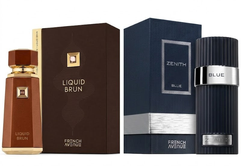 French Avenue Liquid Brun 100 ml EDP Men + Zenith Blue 100 ml EDP Unisex Bundle Offer