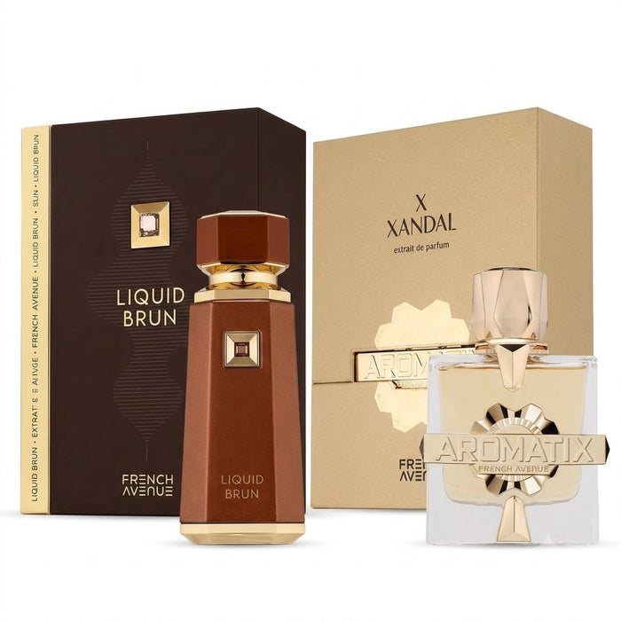 French Avenue Liquid Brun 100 ml EDP Men + Aromatix X Xandal 100 ml Extrait De Parfum Unisex Bundle Offer