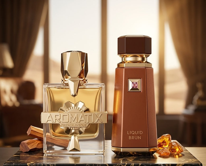 French Avenue Liquid Brun 100 ml EDP Men + Aromatix X Xandal 100 ml Extrait De Parfum Unisex Bundle Offer