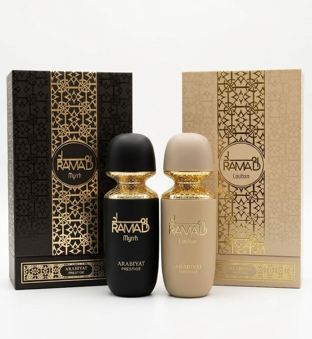 MyPERFUMES Arabiyat Prestige - Ramad Myrrh 100 ml EDP Unisex + Arabiyat Prestige - Ramad Louban 100 ml EDP Unisex Bundle Offer