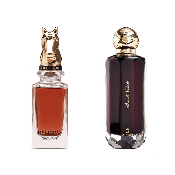 Aurora Equestrian Collection Overrun 75 ml EDP Men + Black Elixir 100 ml EDP Men Bundle Offer