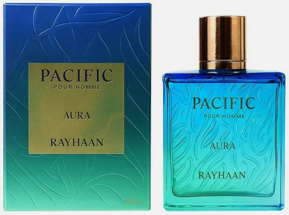 Rayhaan Aquatica 100 ml EDP Men + Pacific Aura 100 ml EDP Unisex Bundle Offer