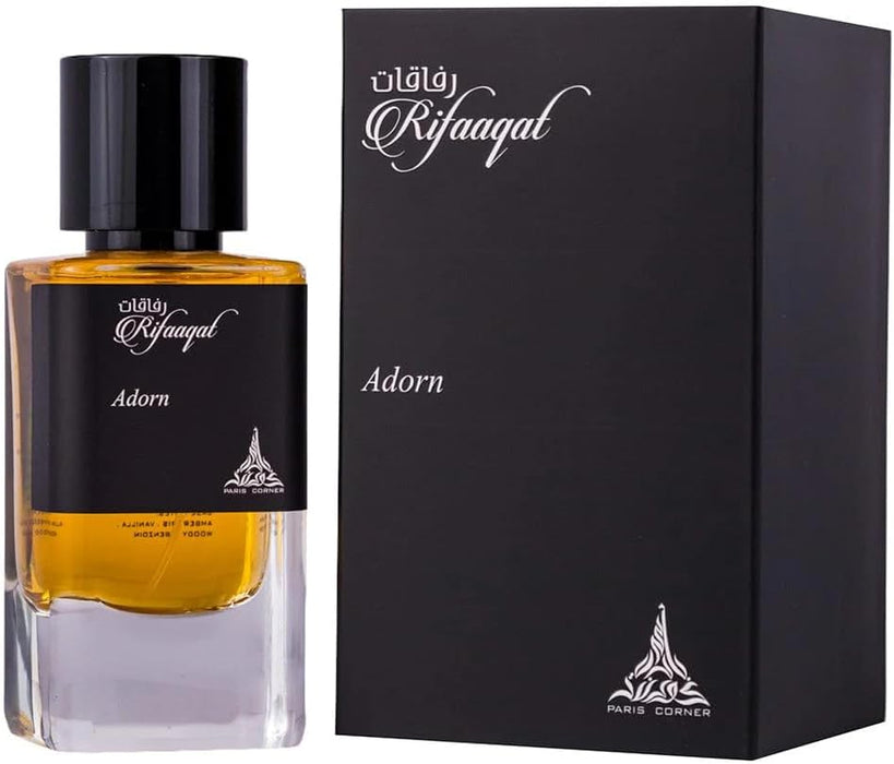 Paris Corner Rifaaqat 85 ml EDP Unisex + Rifaaqat Adorn 85 ml EDP Unisex Bundle Offer