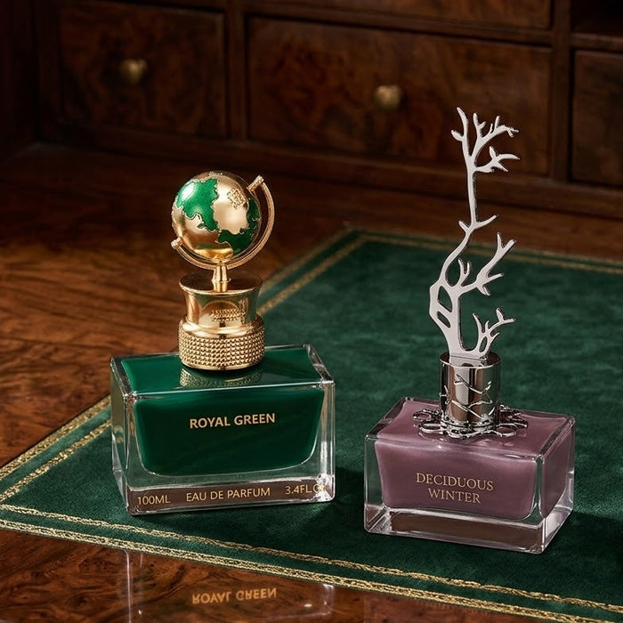 Aurora Globe Collection Royal Green 100 ml EDP Unisex + Deciduous Winter 100 ml EDP Women Bundle Offer