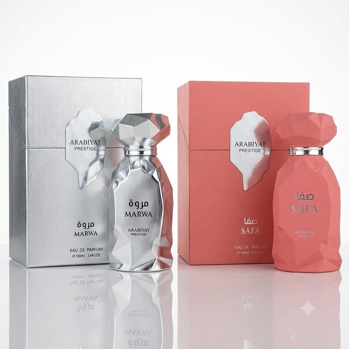 MyPERFUMES Arabiyat Prestige  Safa 100 ml EDP Women + Arabiyat Prestige  Marwa 100 ml EDP Men Bundle Offer