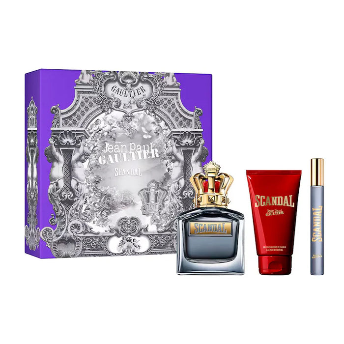 Jean Paul Gaultier SCANDAL POUR HOMME (M) SET EDT 100ML + EDT 10ML + SG 75ML Gift Set