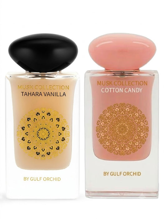 Gulf Orchid Tahara Vanilla Musk 60 ml EDP Unisex + Cotton Candy Musk 60 ml EDP Unisex Bundle Offer