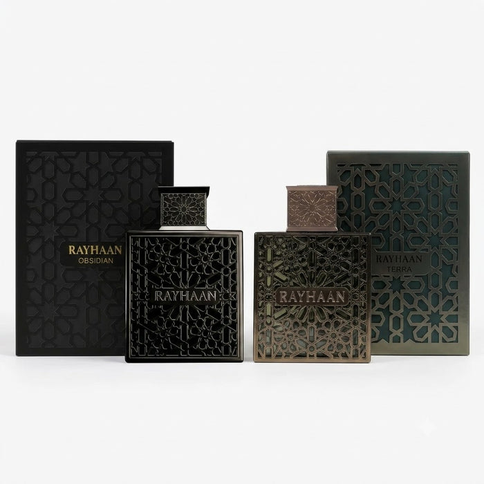 Rayhaan Terra 100 ml EDP Unisex + Obsidian 100 ml EDP Men Bundle Offer