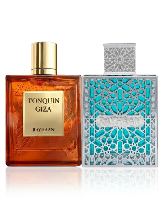 Rayhaan Tonquin Giza 100 ml EDP Unisex + Aquatica 100 ml EDP Men Bundle Offer