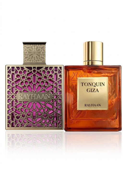 Rayhaan Tonquin Giza 100 ml EDP Unisex + Kiss 100 ml EDP Women Bundle Offer
