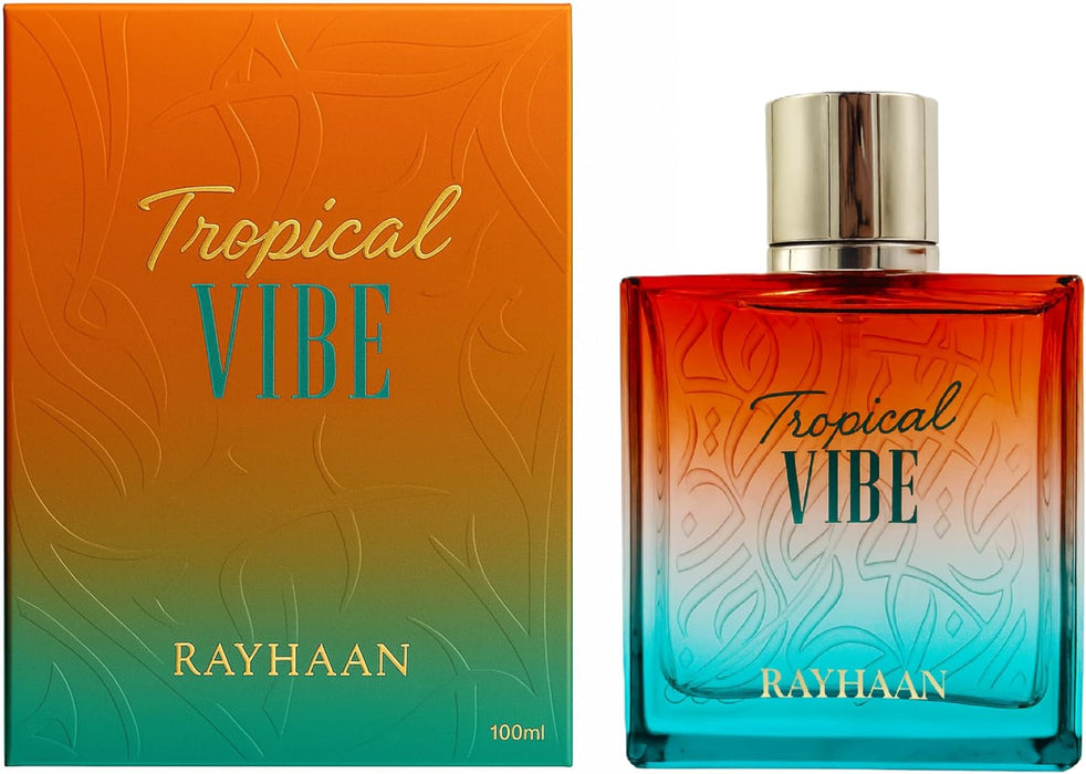 Rayhaan Tropical Vibe 100 ml EDP Unisex + Aquatica 100 ml EDP Men Bundle Offer